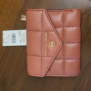 Michael Kors Jet Set Charm Medium Envelope Trifold Wallet - Cinnamon Tone